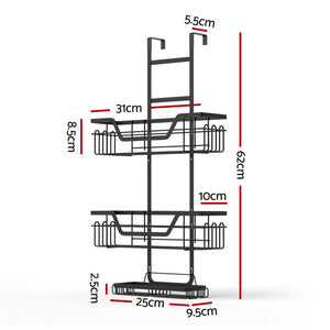 Over Door Shower Caddy | 3 Tier | Hanging Bathroom Organizer