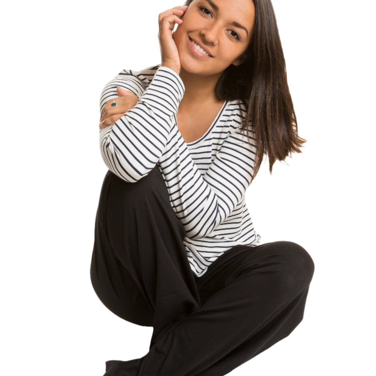 Women's Premium Bamboo Long Sleeve T-shirts | Loose Fit | Sizes 8-20