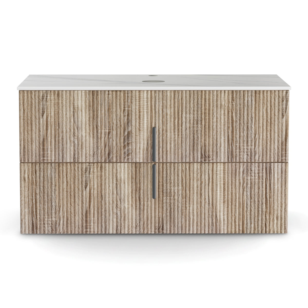 Bathroom Vanity Unit | 900mm | Wall Hung | Timber Front | Pine