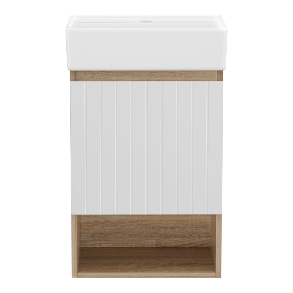 Cefito Vanity Unit | 445mm | Wall Hung Sink | Bathroom Cabinet | White