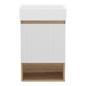Cefito Vanity Unit | 445mm | Wall Hung Sink | Bathroom Cabinet | White