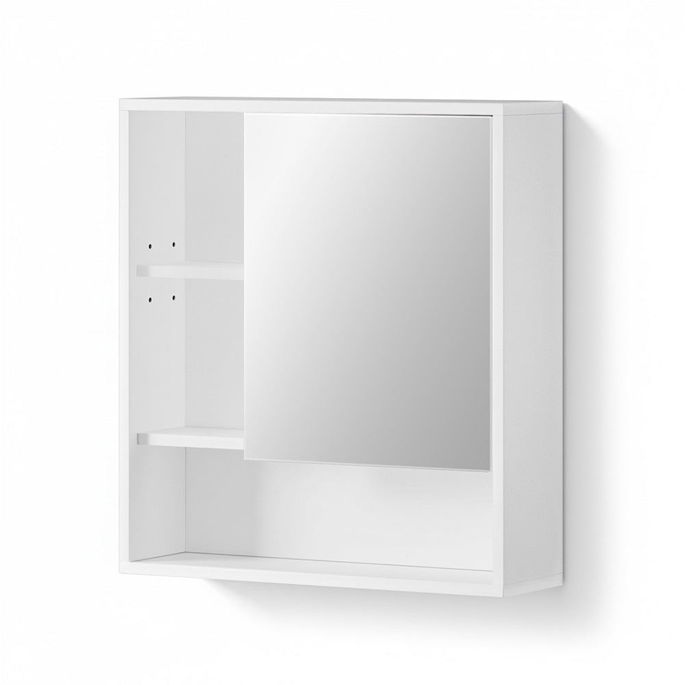 Bathroom Mirror Cabinet | 560mm | Wall Mounted | Adjustable Shelf | White