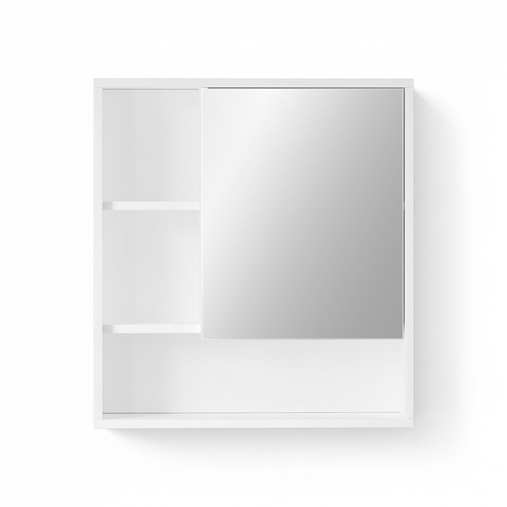 Bathroom Mirror Cabinet | 560mm | Wall Mounted | Adjustable Shelf | White