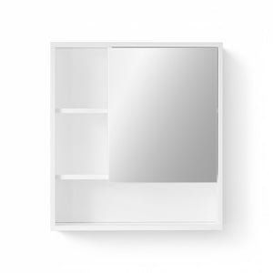 Bathroom Mirror Cabinet | 560mm | Wall Mounted | Adjustable Shelf | White
