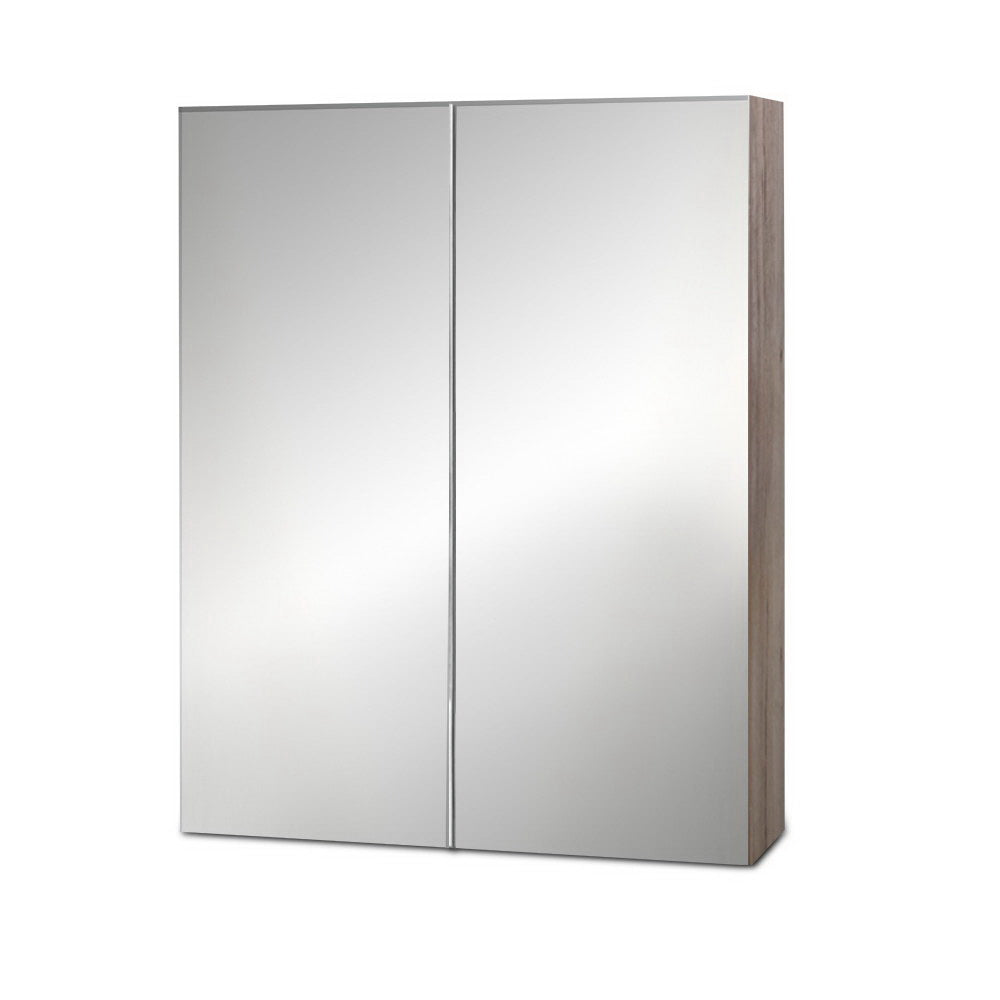 Cefito Bathroom Mirror Cabinet | 600x720mm | Oak Finish