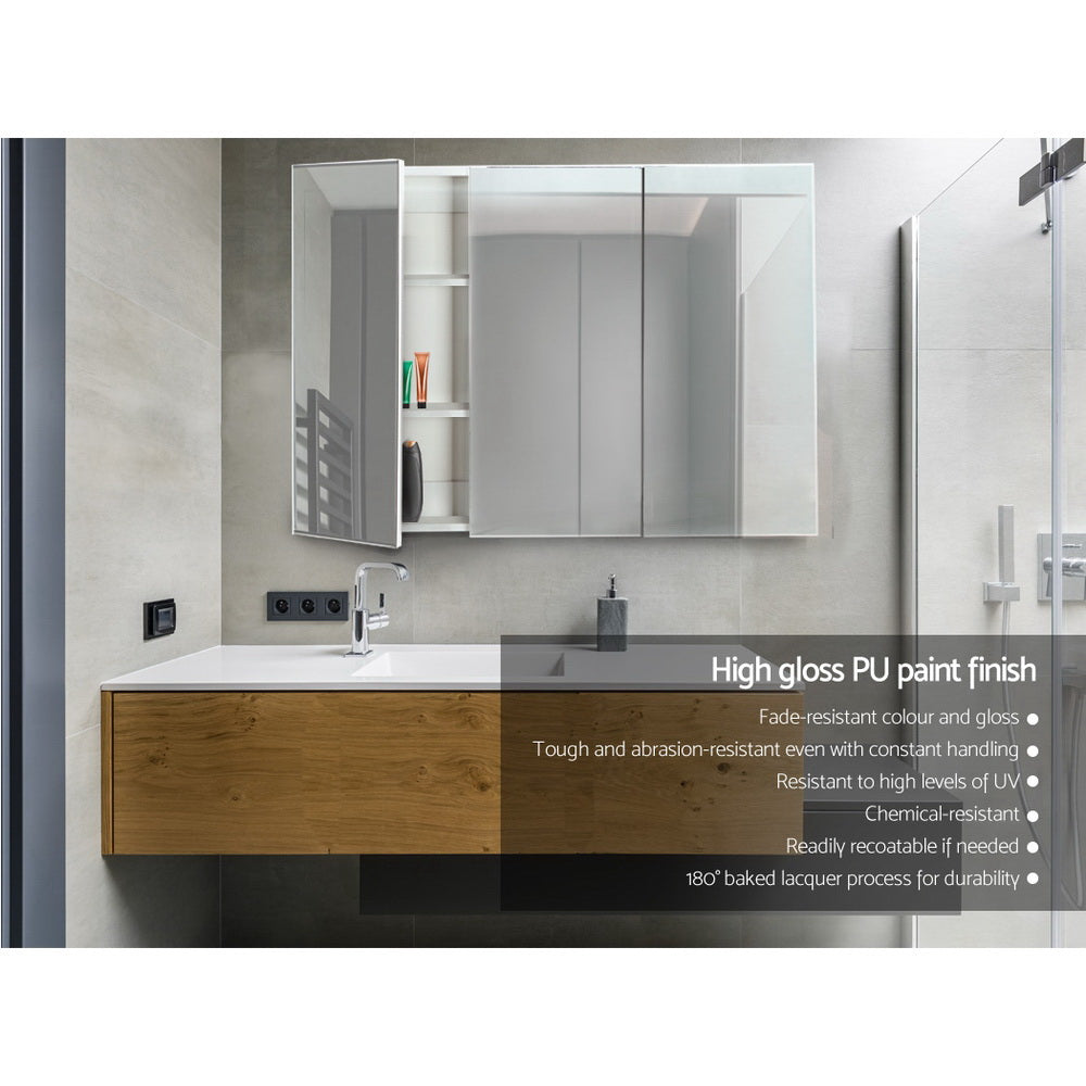 Cefito | Bathroom Mirror Cabinet | 1200x720mm | White