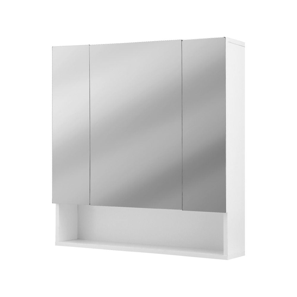 Bathroom Mirror Cabinet | Wall Hung | Adjustable Shelves | 700x750mm | White