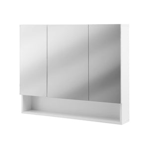 Mirrored Medicine Cabinet | 900x750mm | Wall Hung | Adjustable Shelves | White