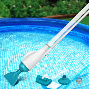 Pool Vacuum Cleaner | 2 Cleaning Heads | 6m Hose | 1.9m Aluminium Pole