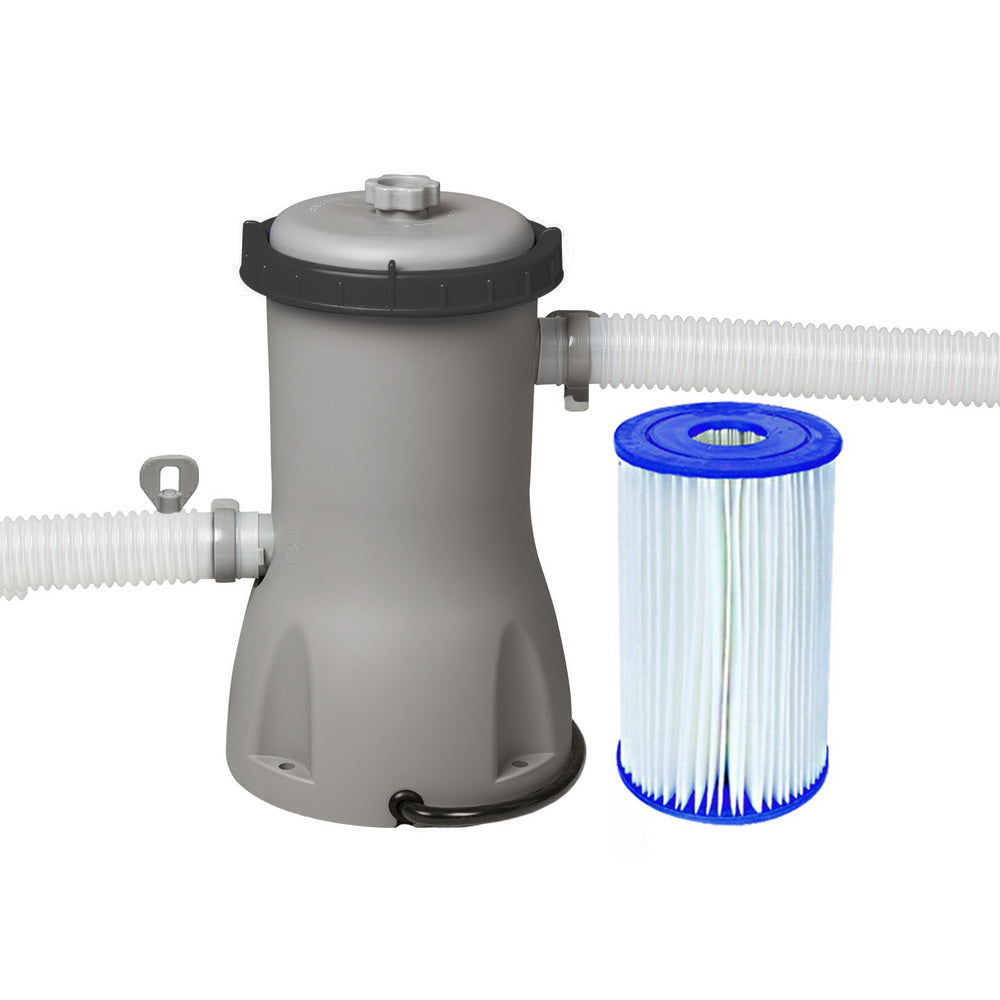 Bestway Pool Pump Cartridge Filter | 800GPH | 3028L/H | Flowclear Pool Cleaner