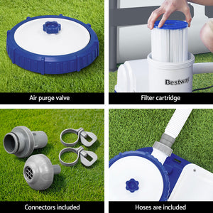 Bestway Pool Pump Cartridge Filter | 2500GPH | 9463L/H | Flowclear Pool Cleaner