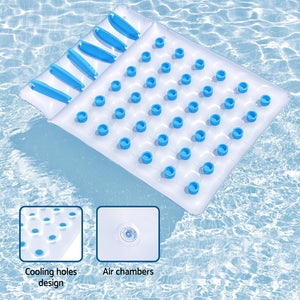 Pool Lounger | Inflatable Floating Chair Bed | Pillow Seat Design