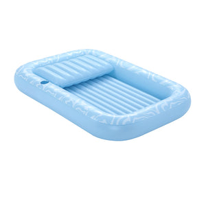 Pool Lounger | Inflatable Floating Seat | Pillow & Cup Holder | 2.03m x 1.37m