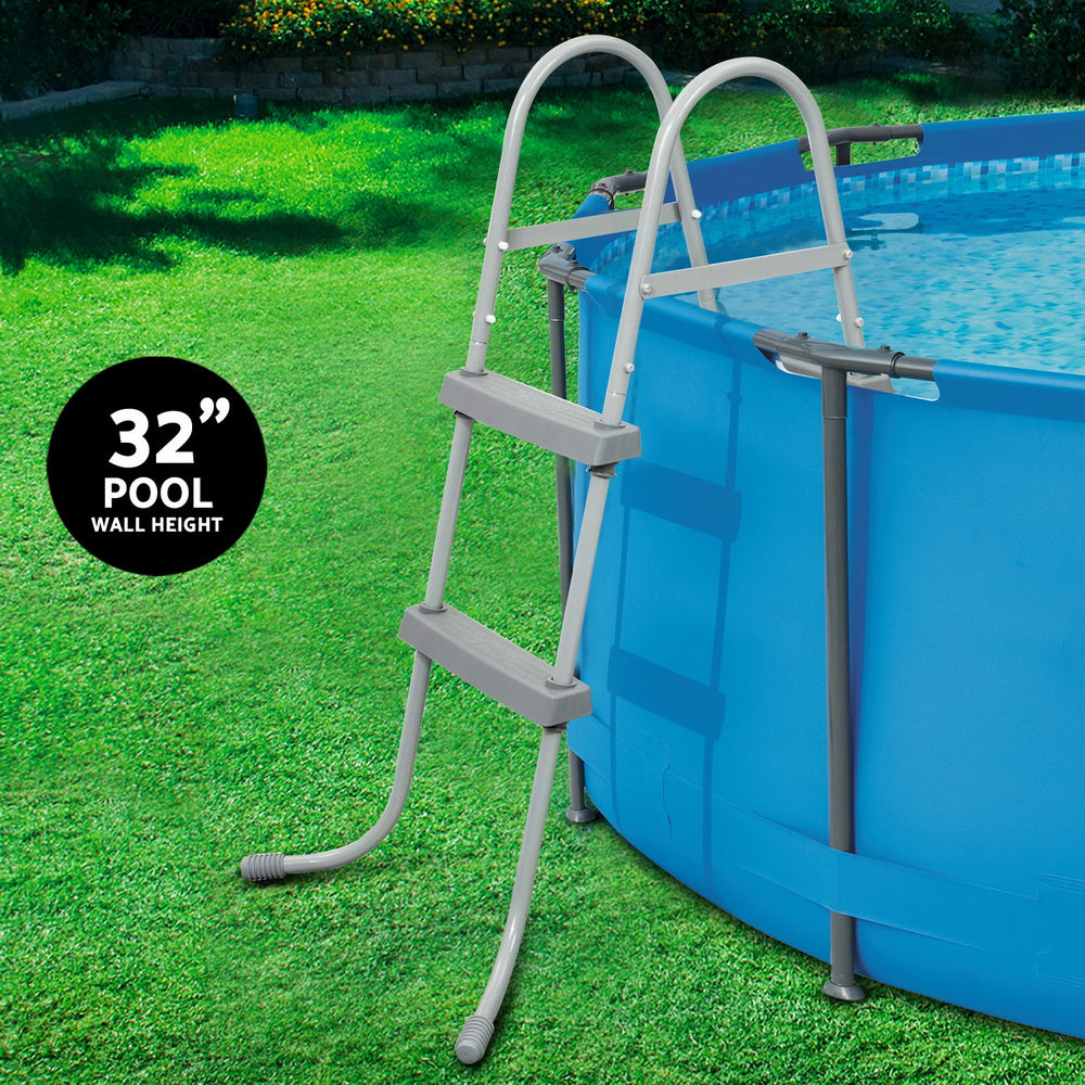 Pool Ladder | 84cm | 2 Step | Above Ground Swimming Pools | Removable Steps | Stairs