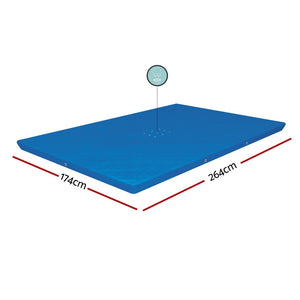 Pool Cover 264x174cm | Rectangle PE Shelter | Fits 259x170cm Pools