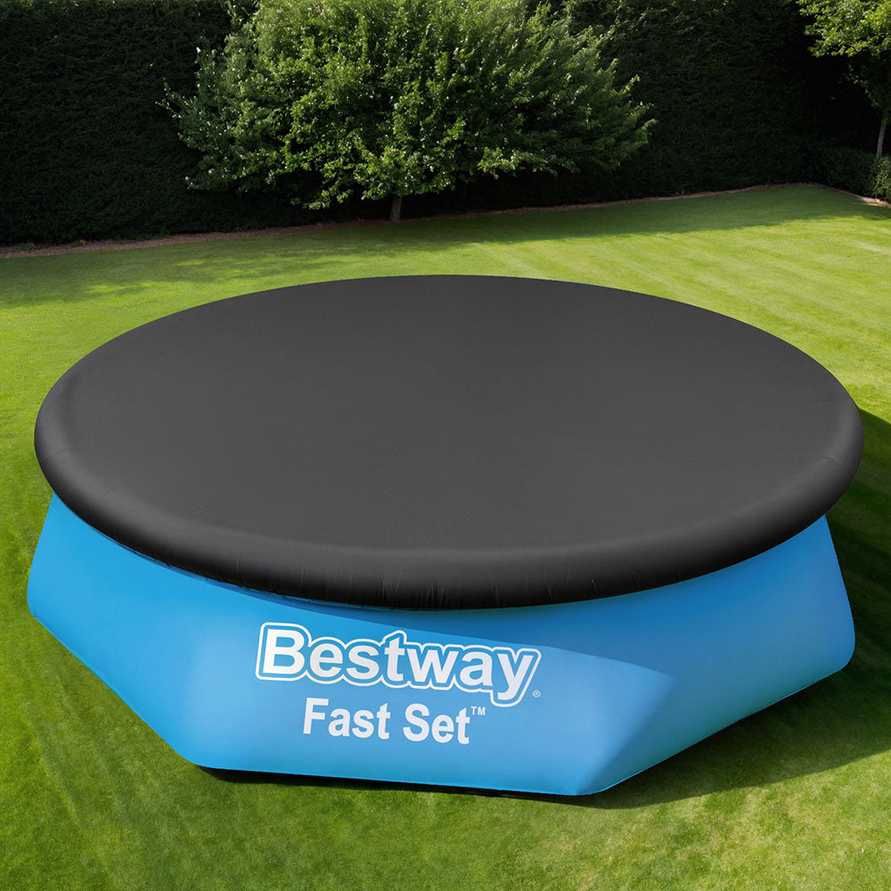 Bestway | Pool Cover | Fits 2.44m Round | Above Ground | Swimming Pool | PVC Blanket
