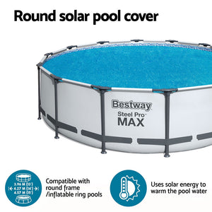 Bestway | Pool Cover | Solar | Fits 4.17m Round | Above Ground | Swimming Pool | Blanket