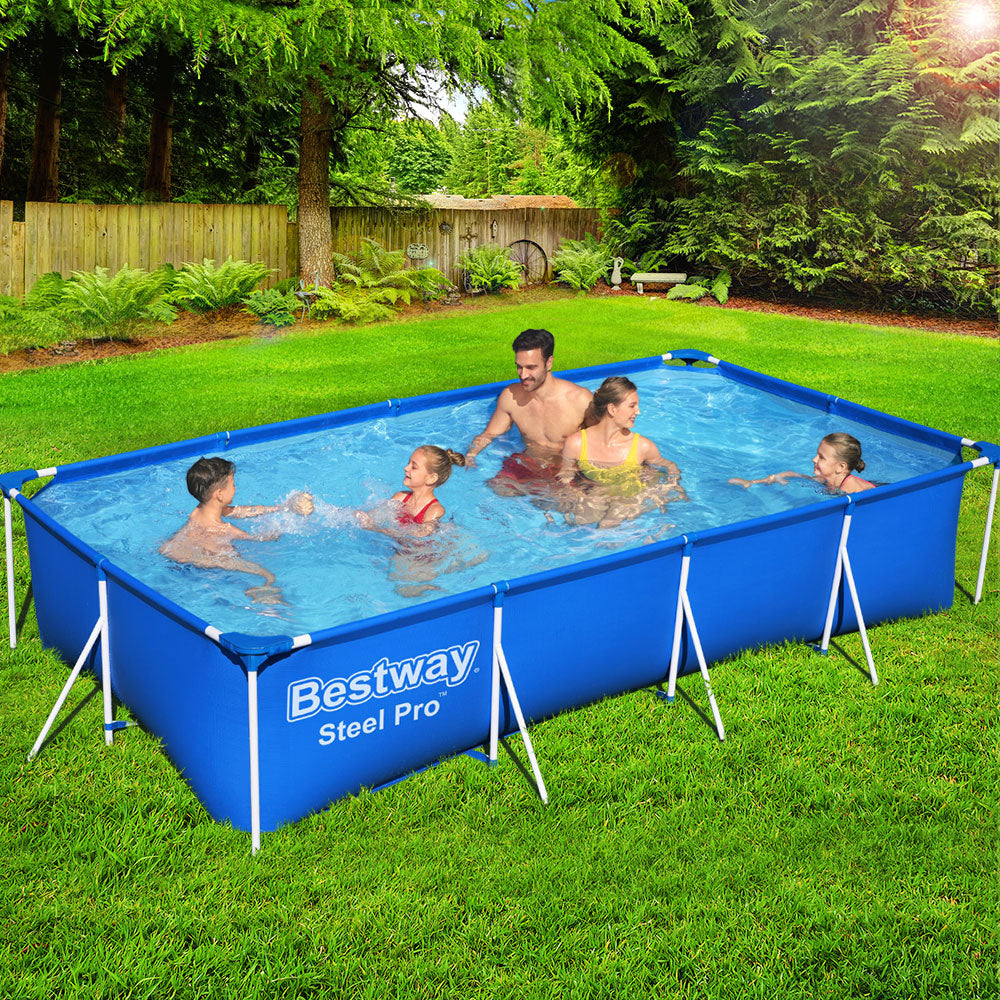 Swimming Pool | 400x211x81cm | Steel Frame Above Ground Pool | 5700L