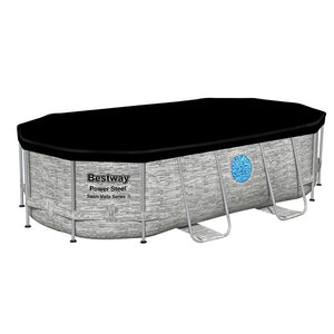 Swimming Pool | 427x250x100cm | Steel Frame Above Ground Pool | Filter Pump | Ladder | 7250L