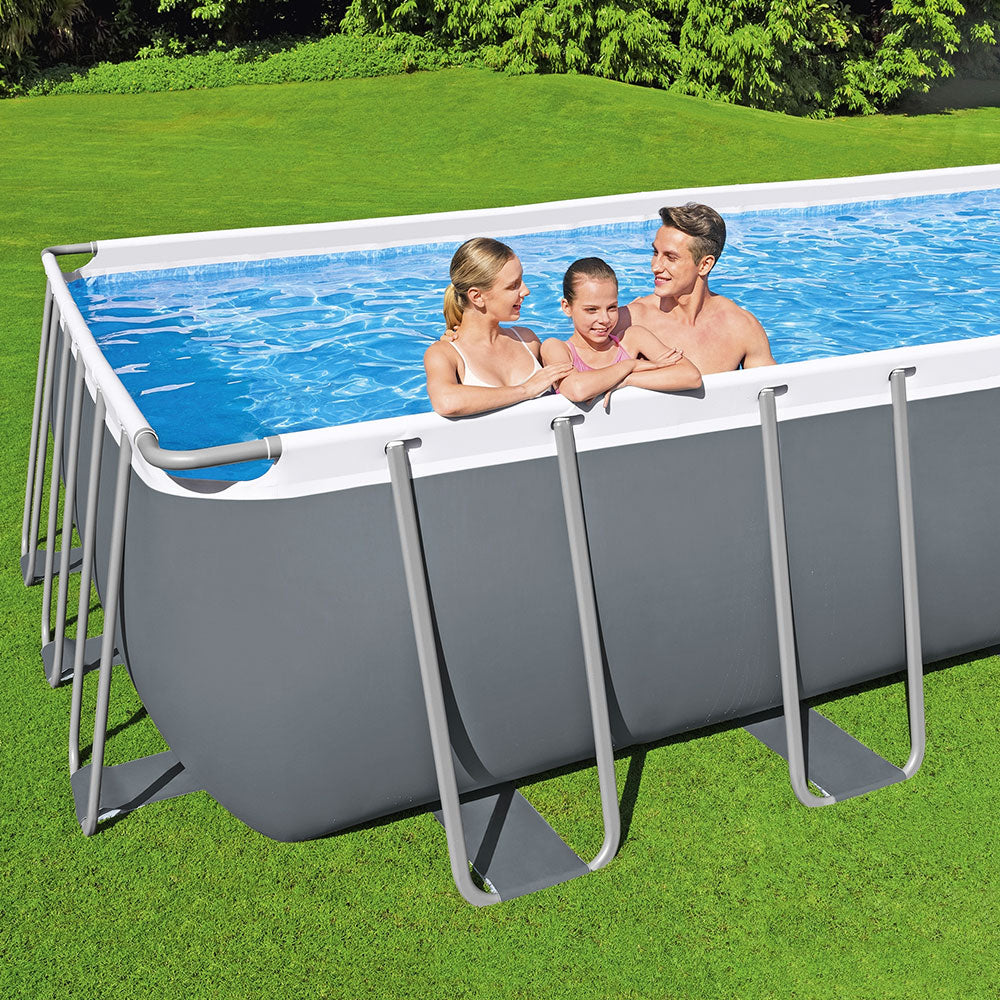 Swimming Pool 732x366x132cm | Steel Frame Above Ground Pools Ladder 30045L