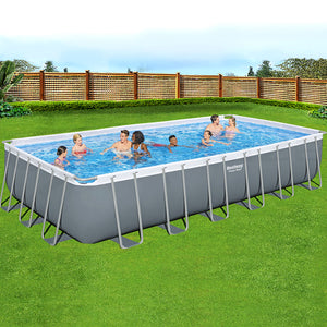 Swimming Pool 732x366x132cm | Steel Frame Above Ground Pools Ladder 30045L