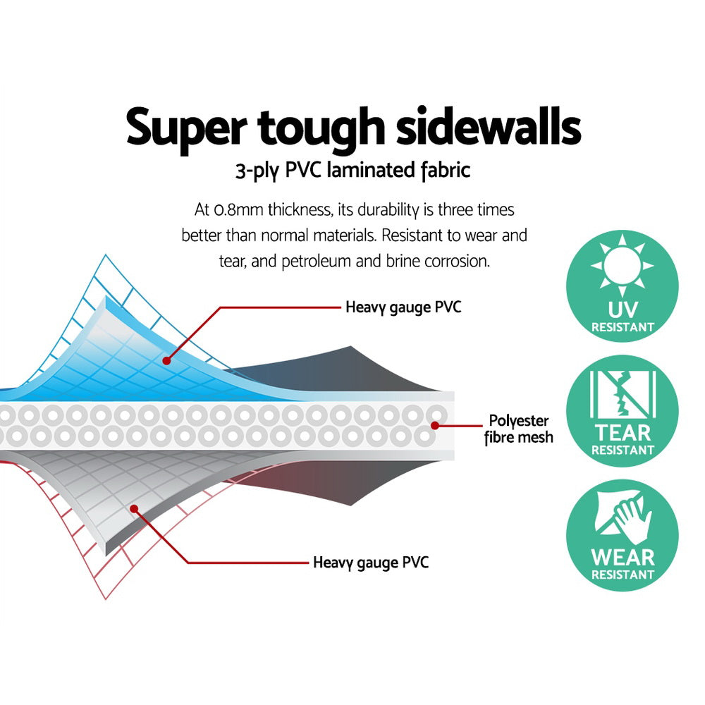 Swimming Pool | 305x66cm | Above Ground Round Inflatable Pools w/Filter Pump | 3200L