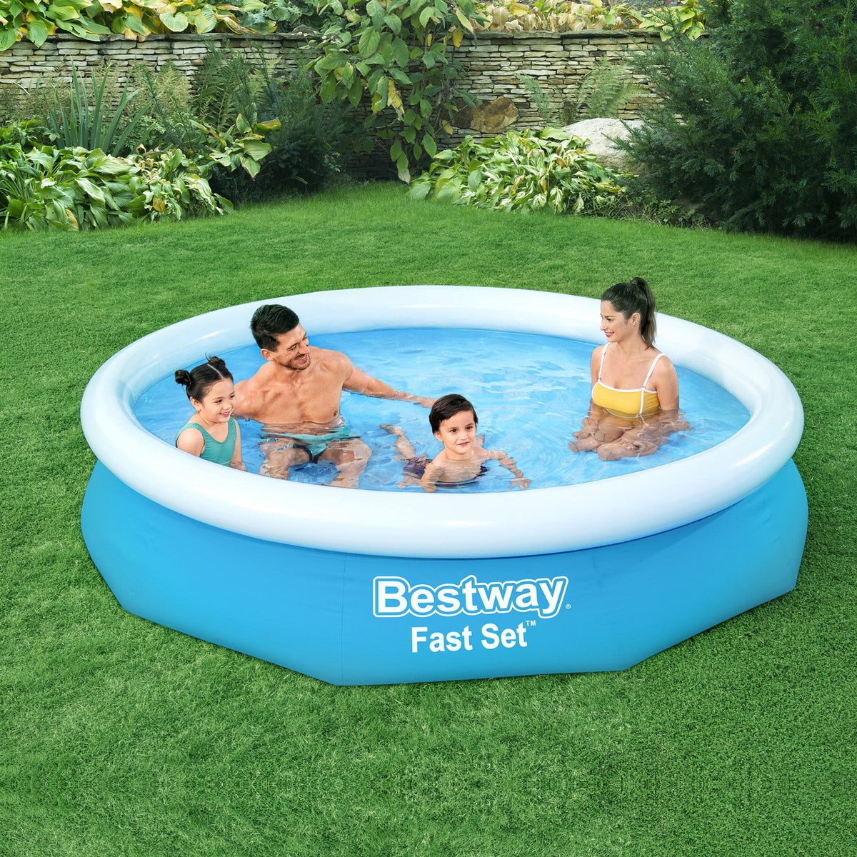 Swimming Pool | 305x66cm | Above Ground Round Inflatable Pools w/Filter Pump | 3200L