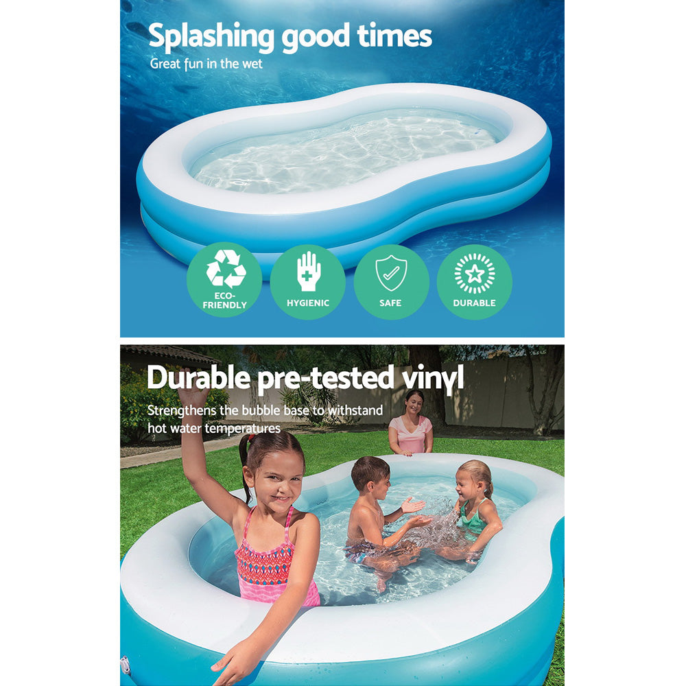 Kids Pool | 262x157x46cm | Inflatable Above Ground Swimming Pools | 544L