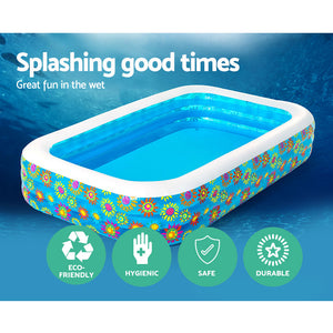 Kids Pool | 305x183x56cm | Inflatable Above Ground Swimming Pools | 1161L