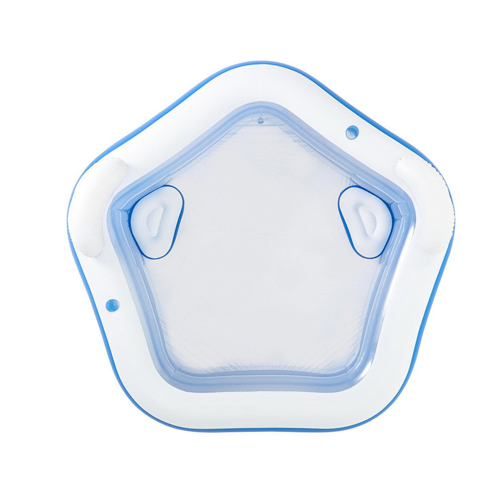 Kids Inflatable Pool | 213x206cm | Seat Cushions + Cup Holder | Above Ground