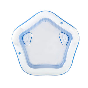 Kids Inflatable Pool | 213x206cm | Seat Cushions + Cup Holder | Above Ground