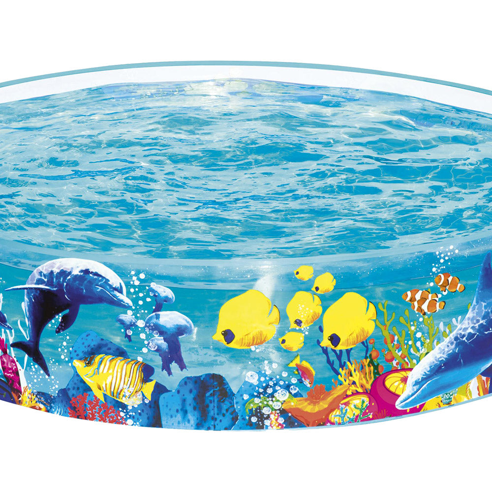 Bestway Kids Pool | 183x38cm | Round Above Ground Rigid Swimming Pool | Undersea | 946L