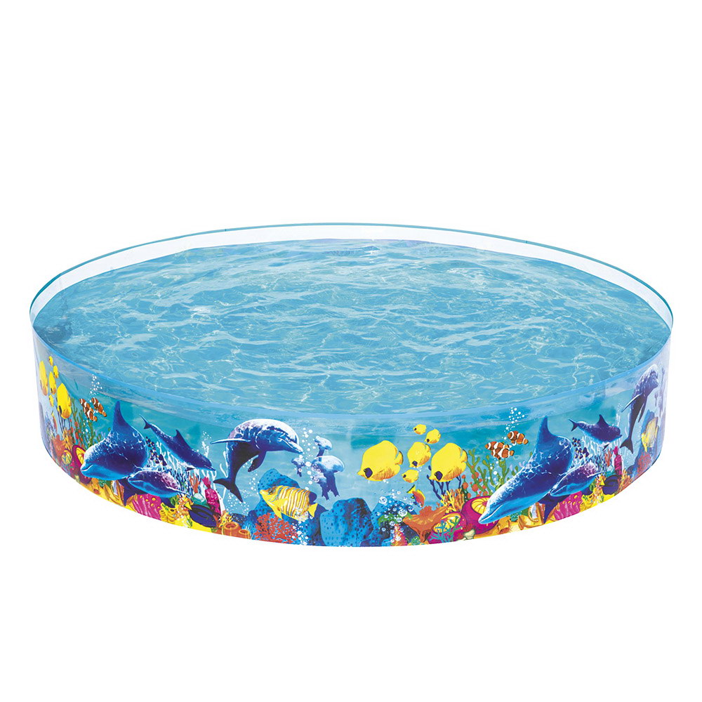 Kids Pool | 244x46cm | Round Above Ground Rigid Swimming Pools | Undersea | 2074L