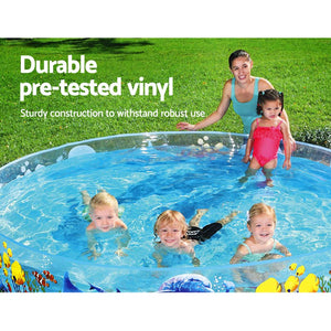 Kids Pool | 244x46cm | Round Above Ground Rigid Swimming Pools | Undersea | 2074L
