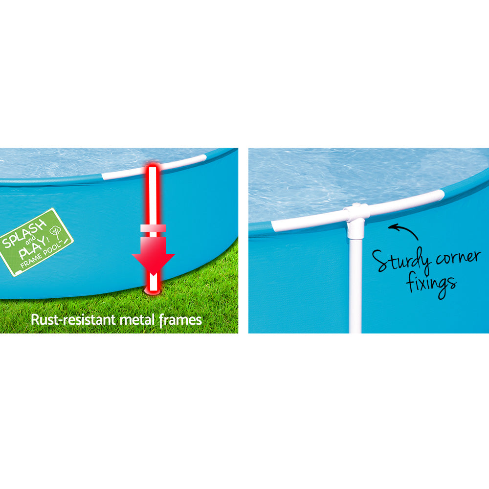 Kids Pool | 152x38cm | Round Steel Frame | Swimming Pools | Above Ground | 580L