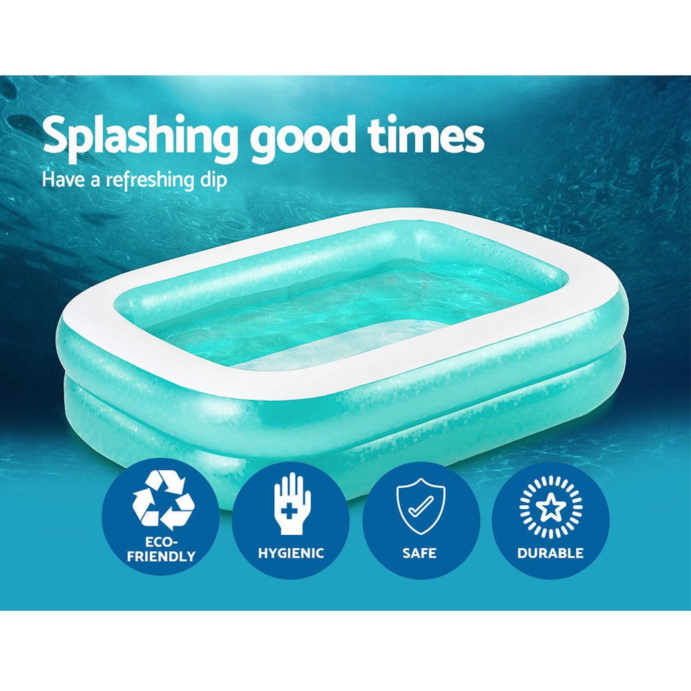 Kids Pool | 200x146x48cm | Inflatable Above Ground Swimming Pools | 450L