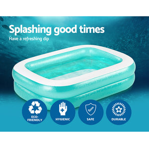 Kids Pool | 200x146x48cm | Inflatable Above Ground Swimming Pools | 450L