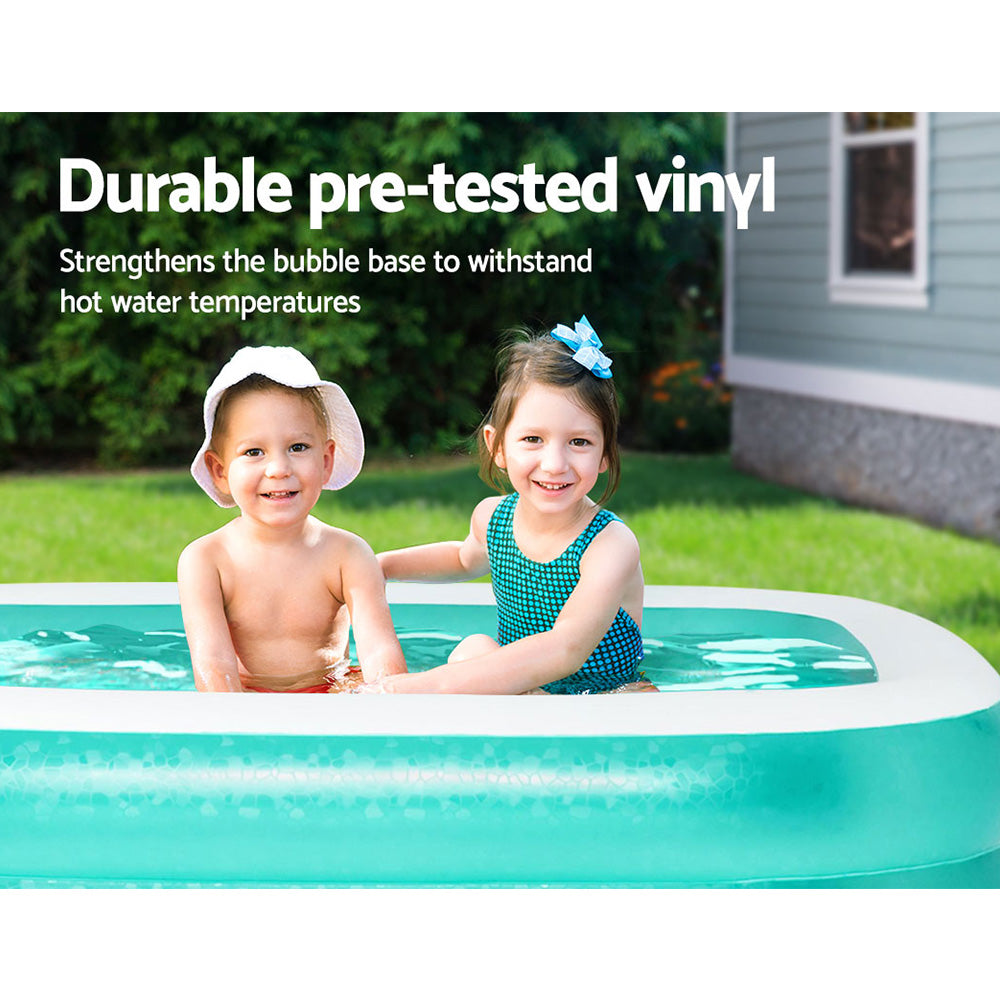 Kids Pool | 200x146x48cm | Inflatable Above Ground Swimming Pools | 450L