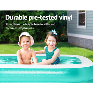 Kids Pool | 200x146x48cm | Inflatable Above Ground Swimming Pools | 450L