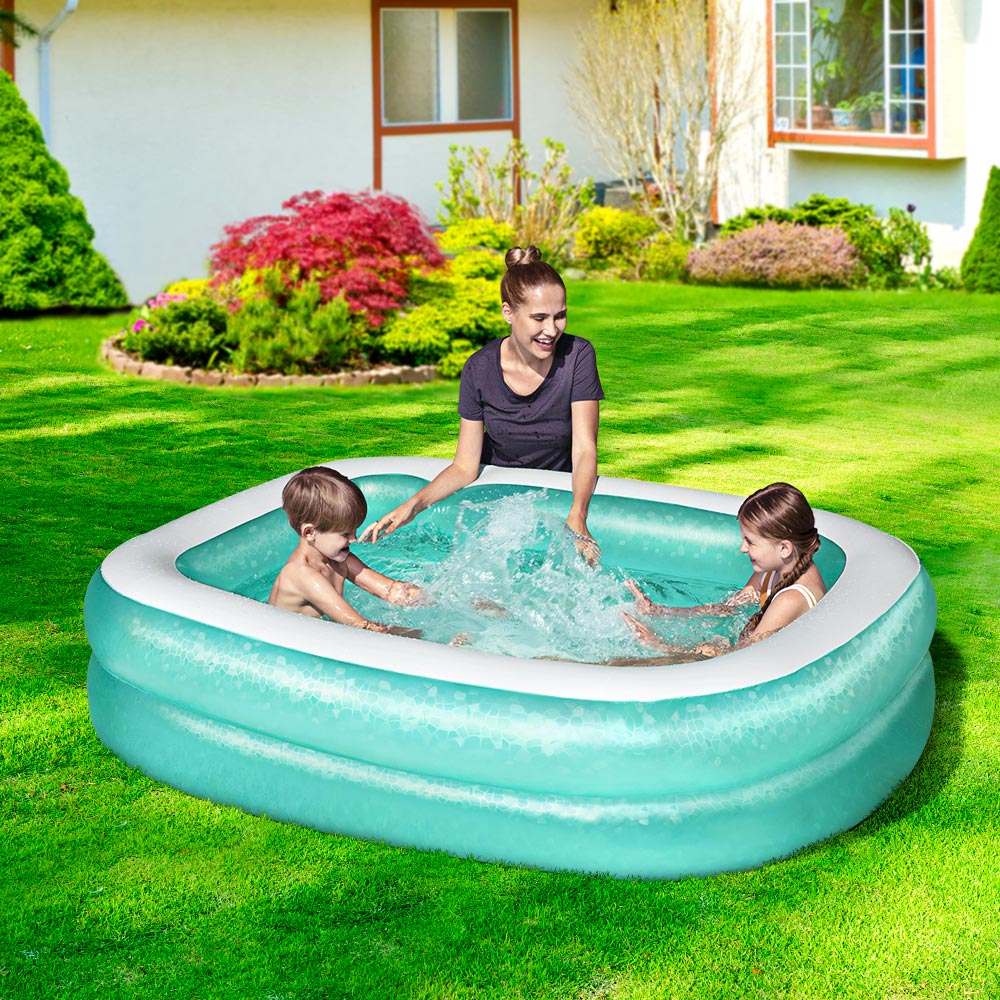 Kids Pool | 200x146x48cm | Inflatable Above Ground Swimming Pools | 450L