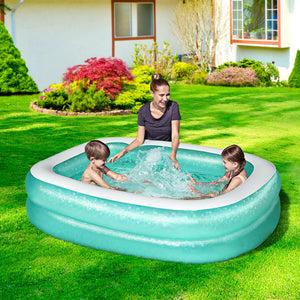 Kids Pool | 200x146x48cm | Inflatable Above Ground Swimming Pools | 450L
