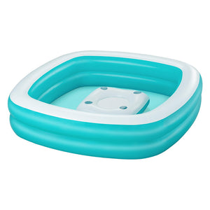 Bestway | Kids Inflatable Family Pool | Center Console Cup Holder | 218x218x48cm