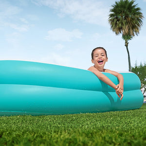 Bestway | Kids Inflatable Family Pool | Center Console Cup Holder | 218x218x48cm