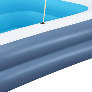 Bestway | Kids Inflatable Pool | Above Ground Splash Pool | Sunshade | 254x178cm