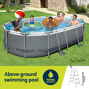 Steel Frame Pool 488x305x107cm | Pump, Filter, Ladder & Cover Included