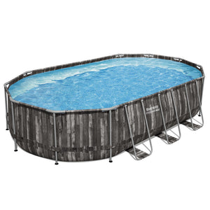 Steel Frame Pool Set | 6.1x3.66m | Filter, Pump, Ladder & Cover