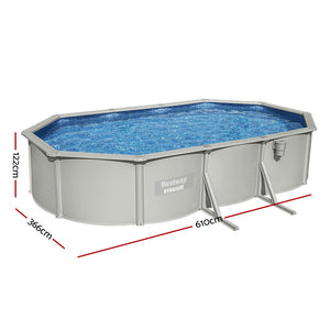Round Steel Frame Pool Set | 610x366cm | Filter, Ladder & Pump Included