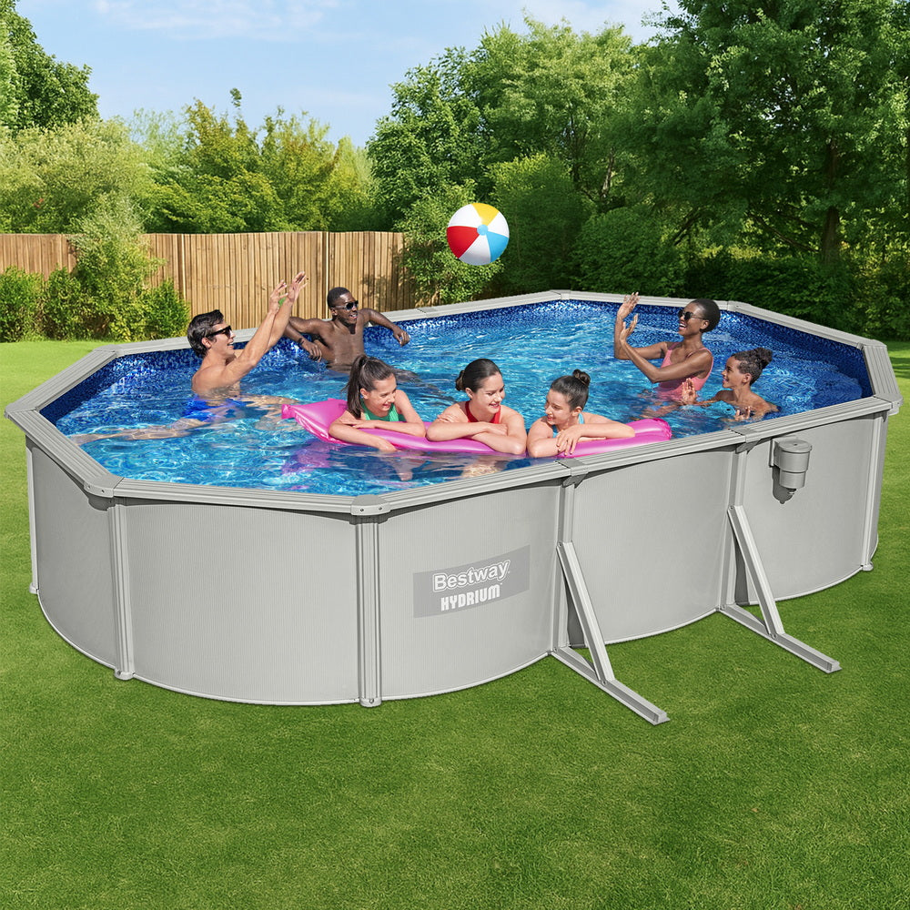 Round Steel Frame Pool Set | 610x366cm | Filter, Ladder & Pump Included