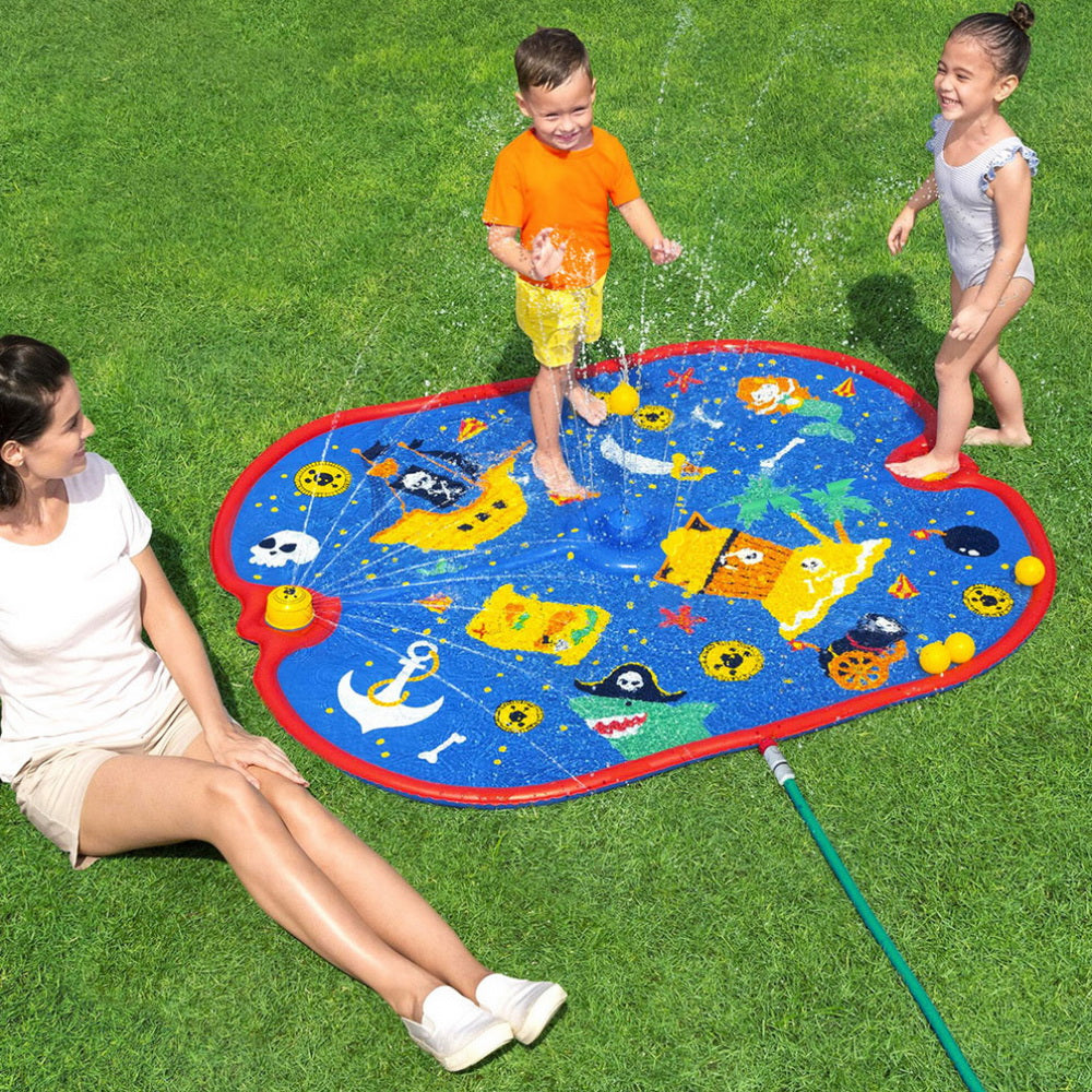 Kids Splash Pad Pool 170x140cm | Sprinkler Spray Play Mat
