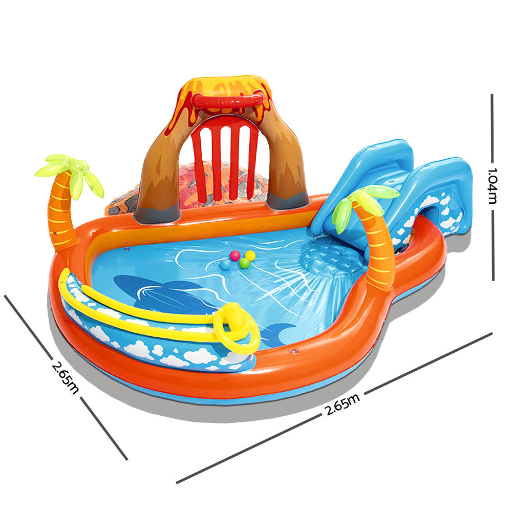 Kids Pool | 265x265x104cm | Inflatable Above Ground Swimming Play Pools | 208L
